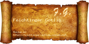 Feichtinger Gotlib névjegykártya